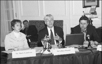 Me Marie Gaudreau, Dr Gilbert Pinard, Me Yves-Marie Morissette